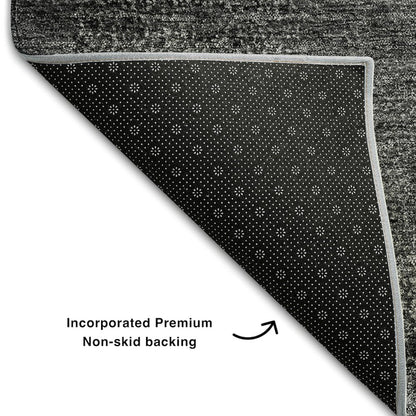 Premium Machine Washable Mayfield AMF667 Gray 5' x 7'6" Rug