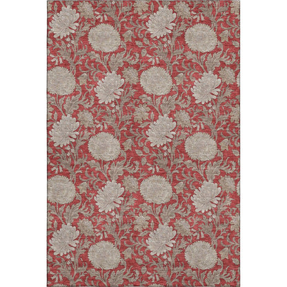 Premium Machine Washable Mayfield AMF677 Red 9' x 12' Rug
