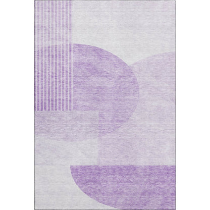 Premium Machine Washable Mayfield AMF678 Purple 9' x 12' Rug
