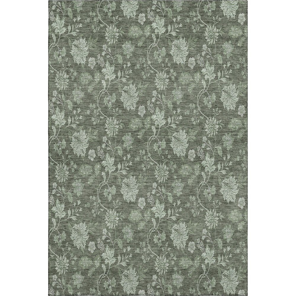 Premium Machine Washable Mayfield AMF680 Olive 9' x 12' Rug