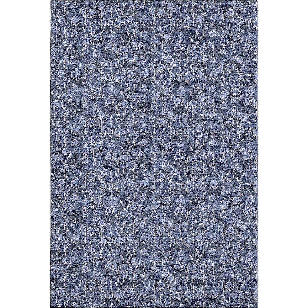 Premium Machine Washable Mayfield AMF692 Navy 9' x 12' Rug