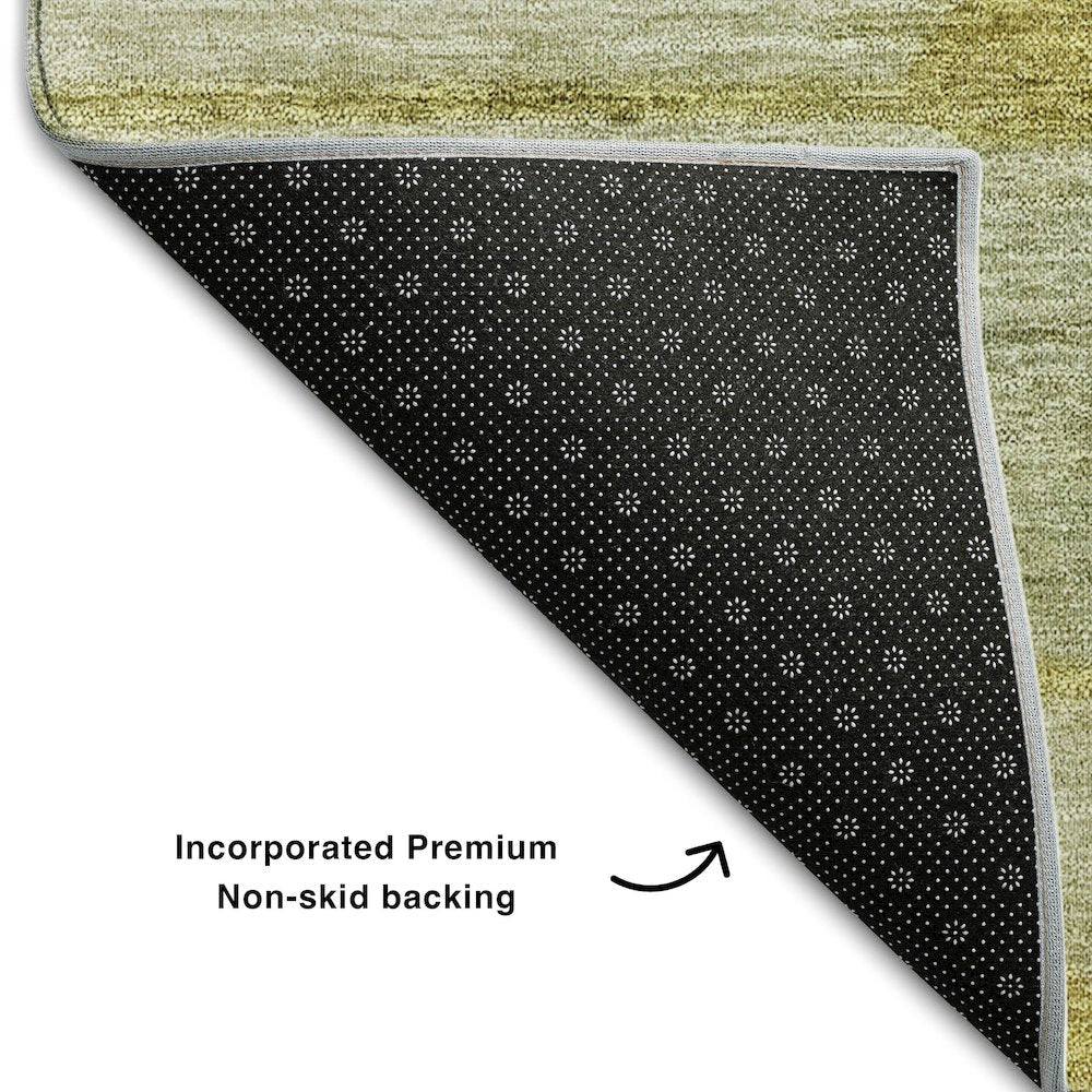 Premium Machine Washable Mayfield AMF712 Sage 5' x 7'6" Rug