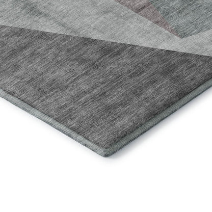Premium Machine Washable Mayfield AMF716 Teal 5' x 7'6" Rug