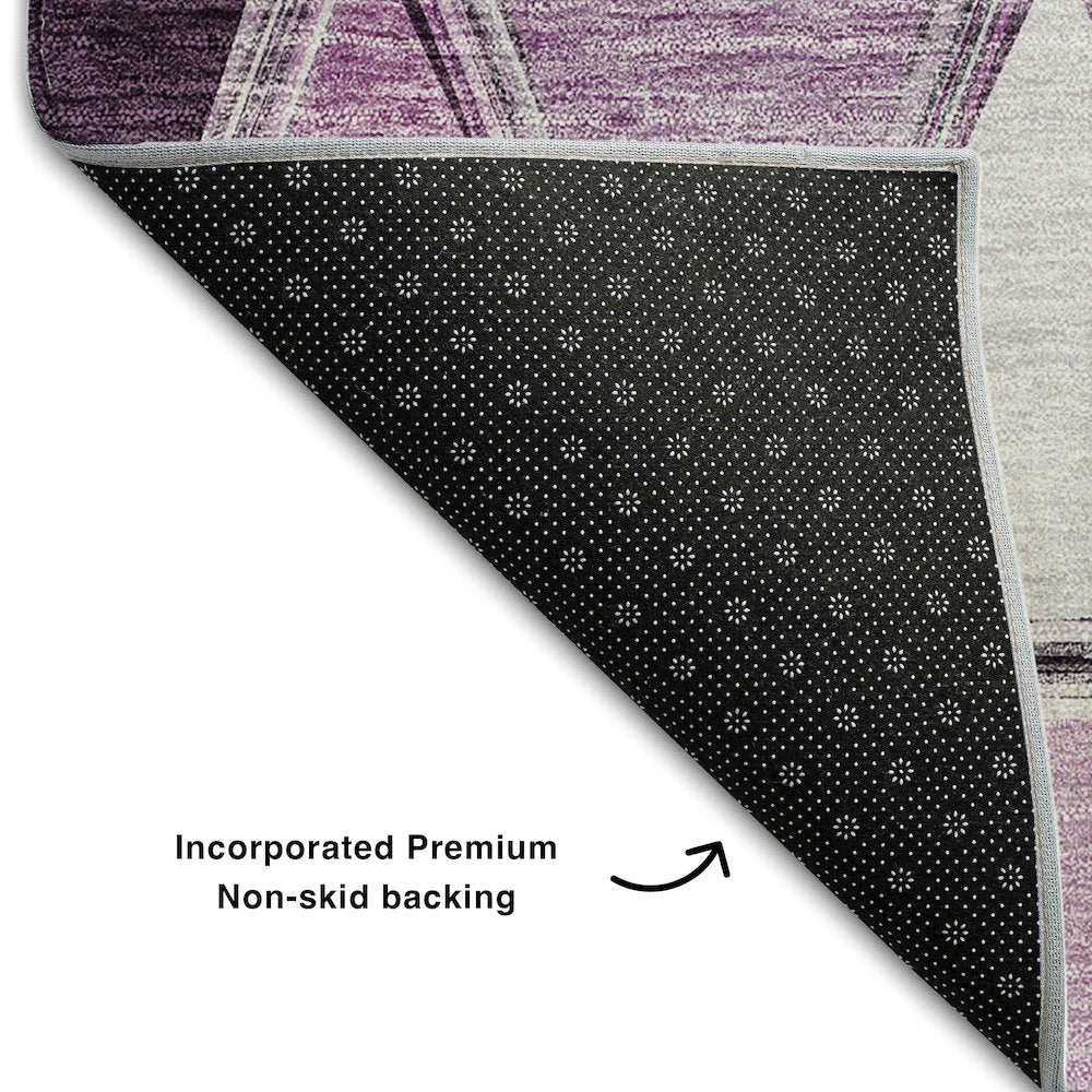 Premium Machine Washable Mayfield AMF722 Merlot 5' x 7'6" Rug