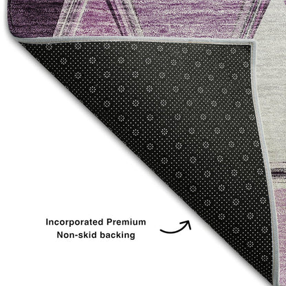 Premium Machine Washable Mayfield AMF722 Merlot 5' x 7'6" Rug