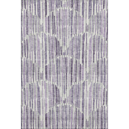 Premium Machine Washable Mayfield AMF739 Purple 9' x 12' Rug