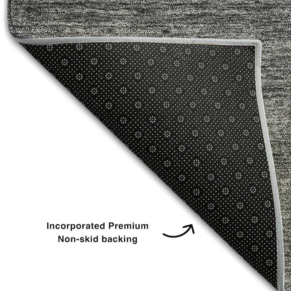 Premium Machine Washable Mayfield AMF742 Gray 5' x 7'6" Rug