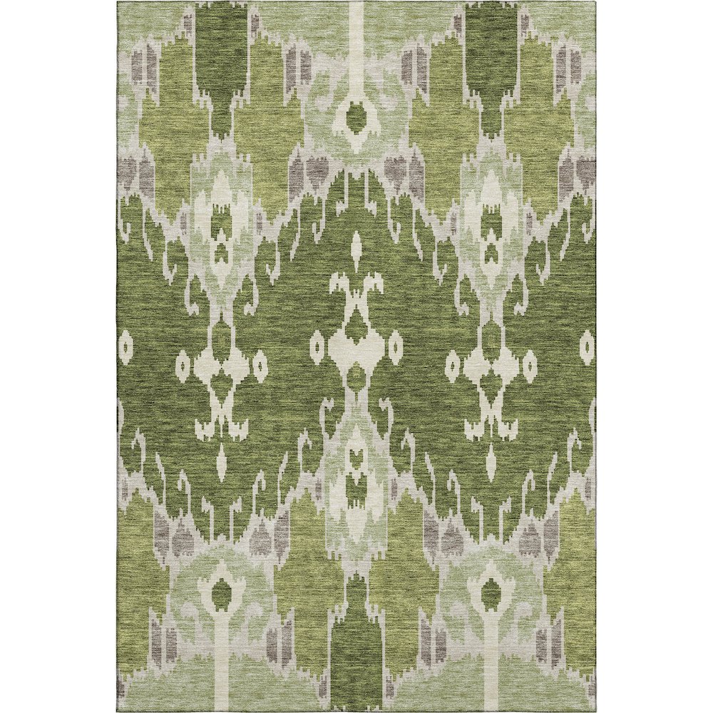 Premium Machine Washable Mayfield AMF748 Olive 9' x 12' Rug