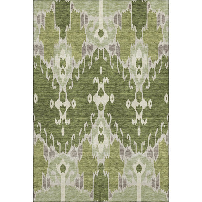 Premium Machine Washable Mayfield AMF748 Olive 9' x 12' Rug