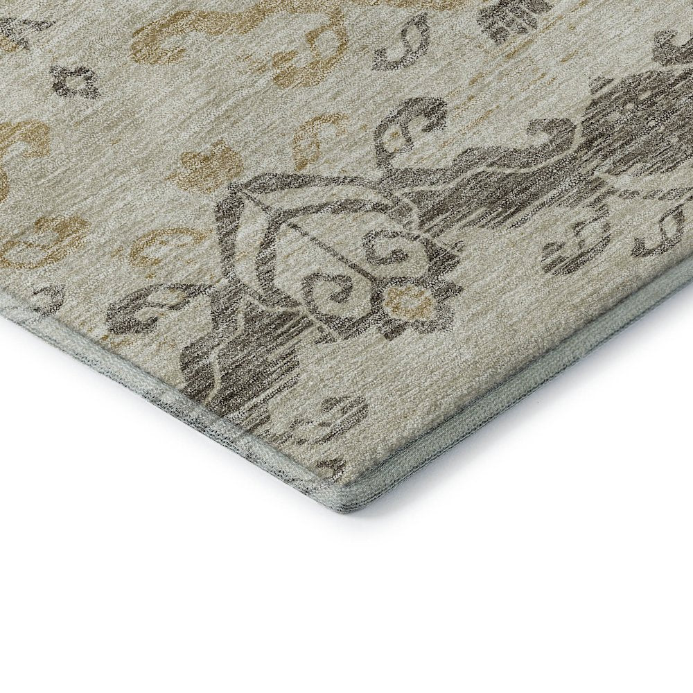 Premium Machine Washable Mayfield AMF759 Beige 5' x 7'6" Rug