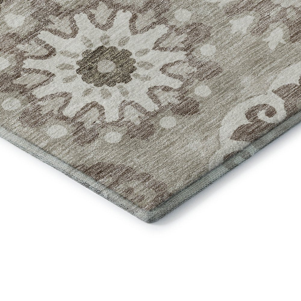 Premium Machine Washable Mayfield AMF763 Taupe 5' x 7'6" Rug