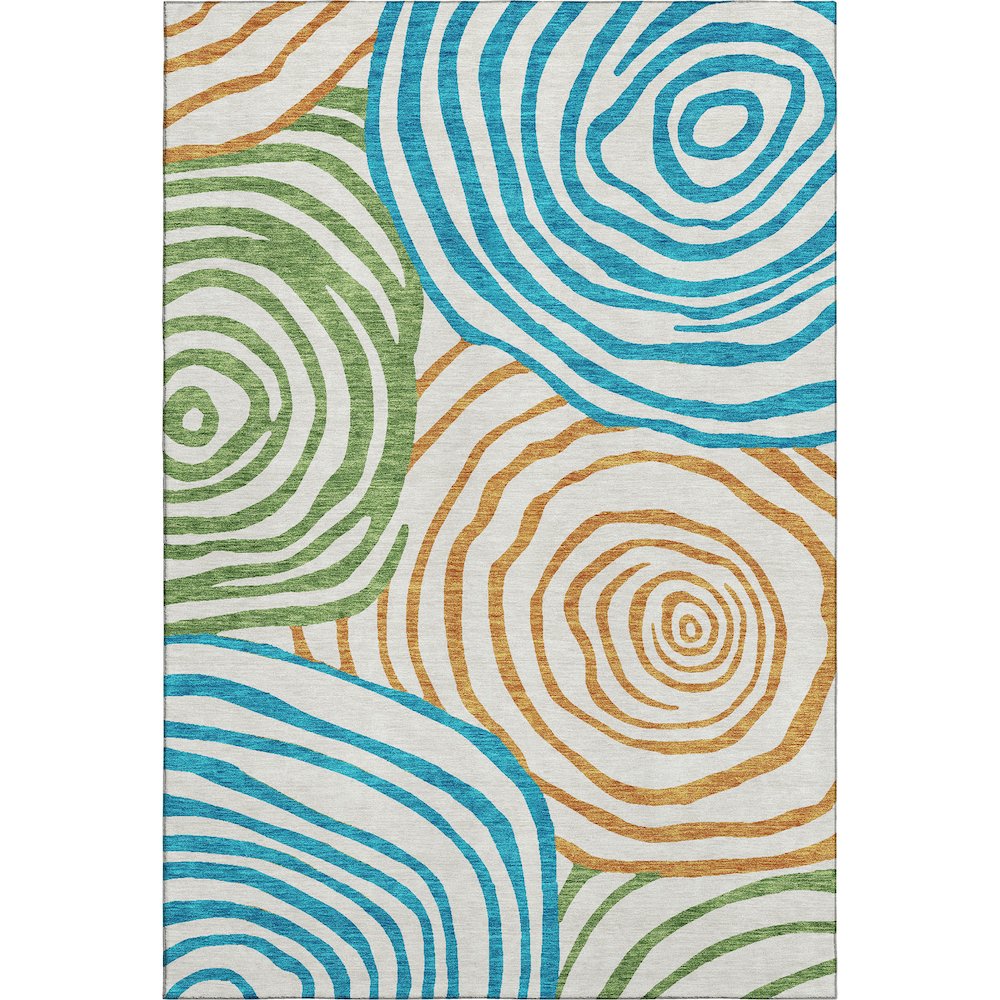 Premium Machine Washable Mayfield AMF765 White 9' x 12' Rug