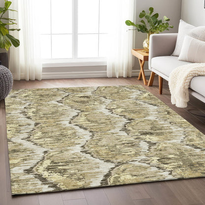 Premium Machine Washable Mayfield AMF767 Taupe 9' x 12' Rug