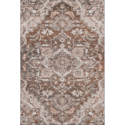 Premium Machine Washable Mayfield AMF774 Terracotta 9' x 12' Rug