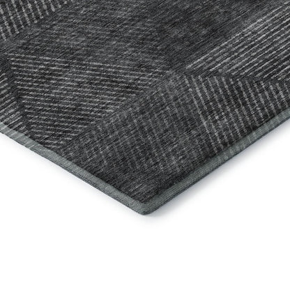 Premium Machine Washable Mayfield AMF777 Charcoal 5' x 7'6" Rug