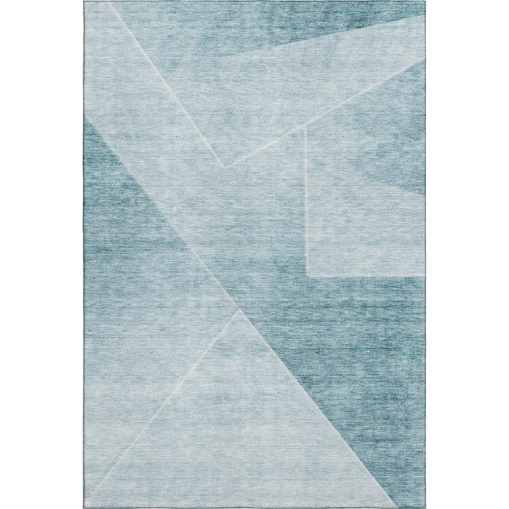 Premium Machine Washable Mayfield AMF779 Teal 9' x 12' Rug