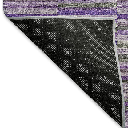 Premium Machine Washable Mayfield AMF816 Purple 5' x 7'6" Rug