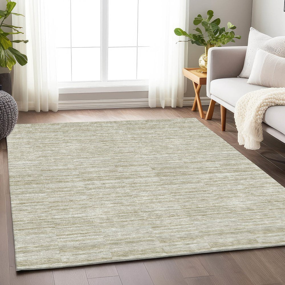 Premium Machine Washable Mayfield AMF817 Taupe 9' x 12' Rug