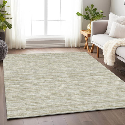 Premium Machine Washable Mayfield AMF817 Taupe 9' x 12' Rug