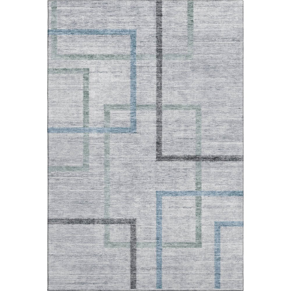Premium Machine Washable Mayfield AMF826 Gray 9' x 12' Rug