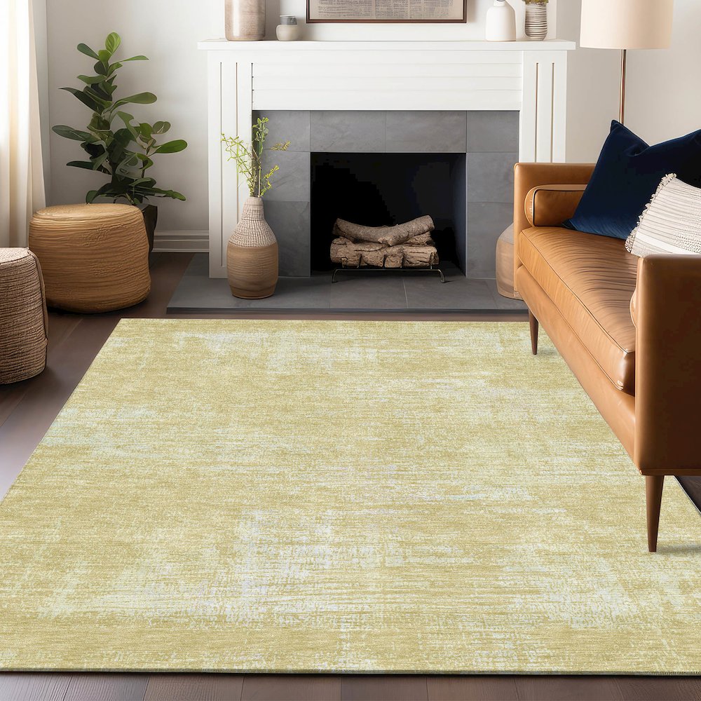 Premium Machine Washable Mayfield AMF839 Wheat 9' x 12' Rug