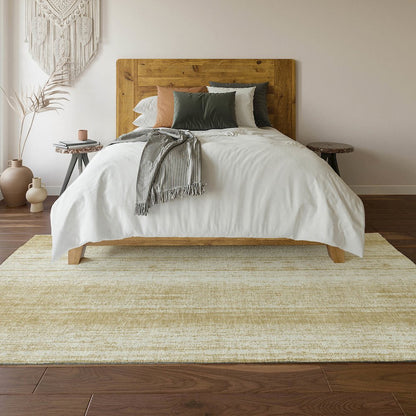 Premium Machine Washable Mayfield AMF861 Gold 9' x 12' Rug