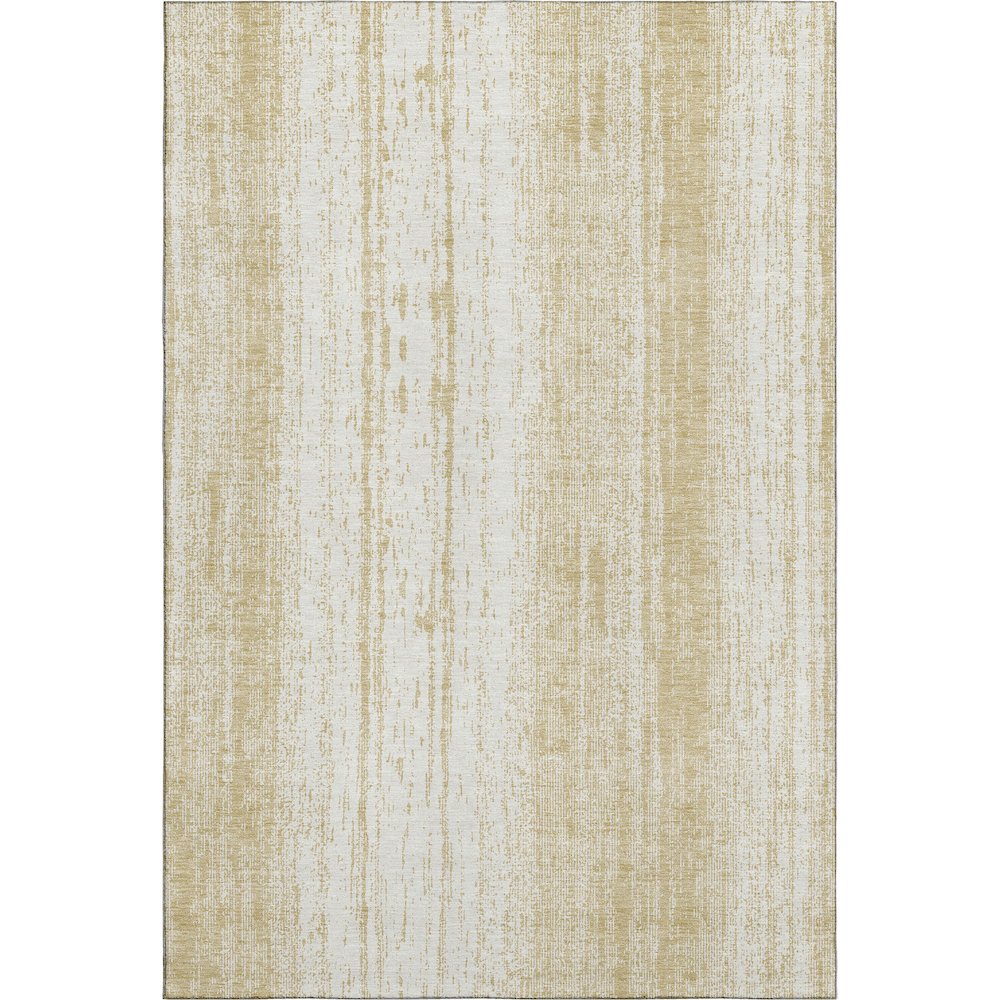 Premium Machine Washable Mayfield AMF861 Gold 9' x 12' Rug