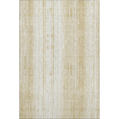 Premium Machine Washable Mayfield AMF861 Gold 9' x 12' Rug