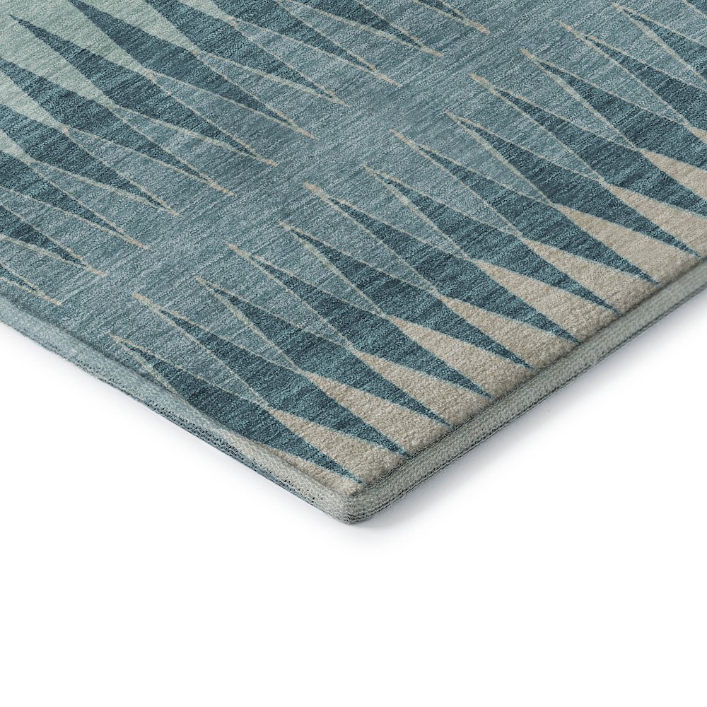 Premium Machine Washable Mayfield AMF867 Teal 5' x 7'6" Rug