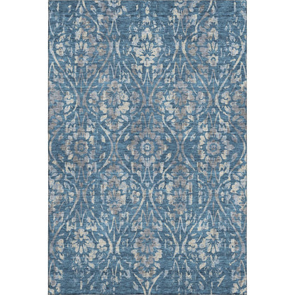 Premium Machine Washable Mayfield AMF868 Blue 9' x 12' Rug