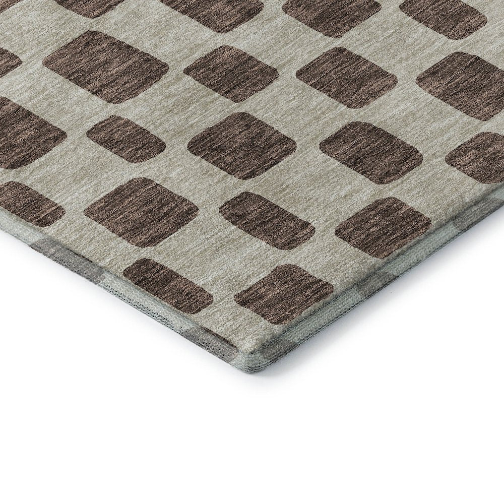 Premium Machine Washable Mayfield AMF871 Brown 5' x 7'6" Rug