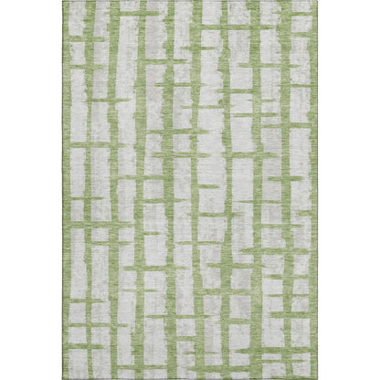 Premium Machine Washable Mayfield AMF872 Green 9' x 12' Rug