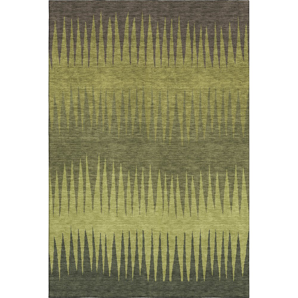 Premium Machine Washable Mayfield AMF886 Olive 9' x 12' Rug