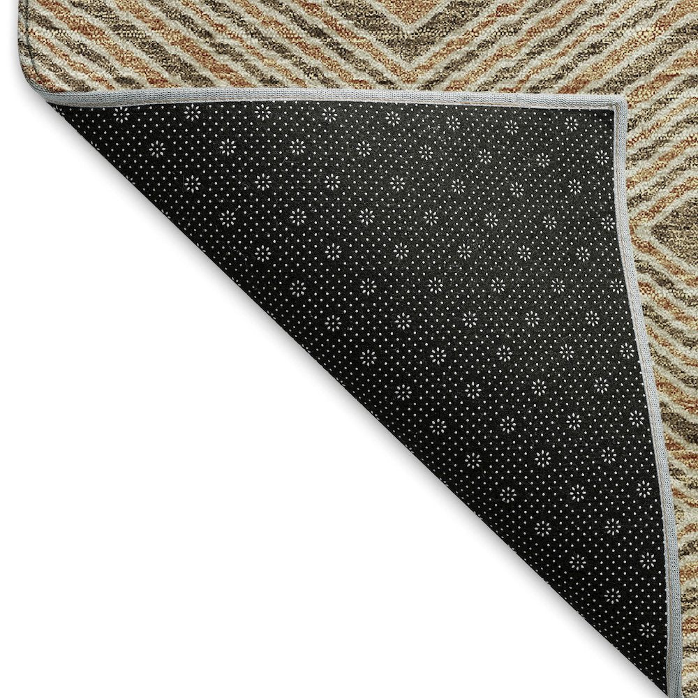 Premium Machine Washable Mayfield AMF898 Brown 5' x 7'6" Rug