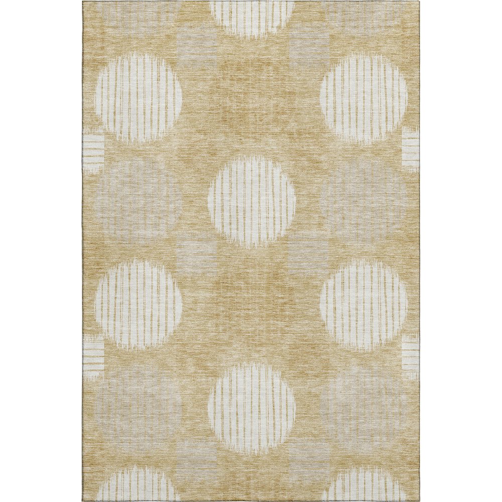 Premium Machine Washable Mayfield AMF900 Gold 9' x 12' Rug