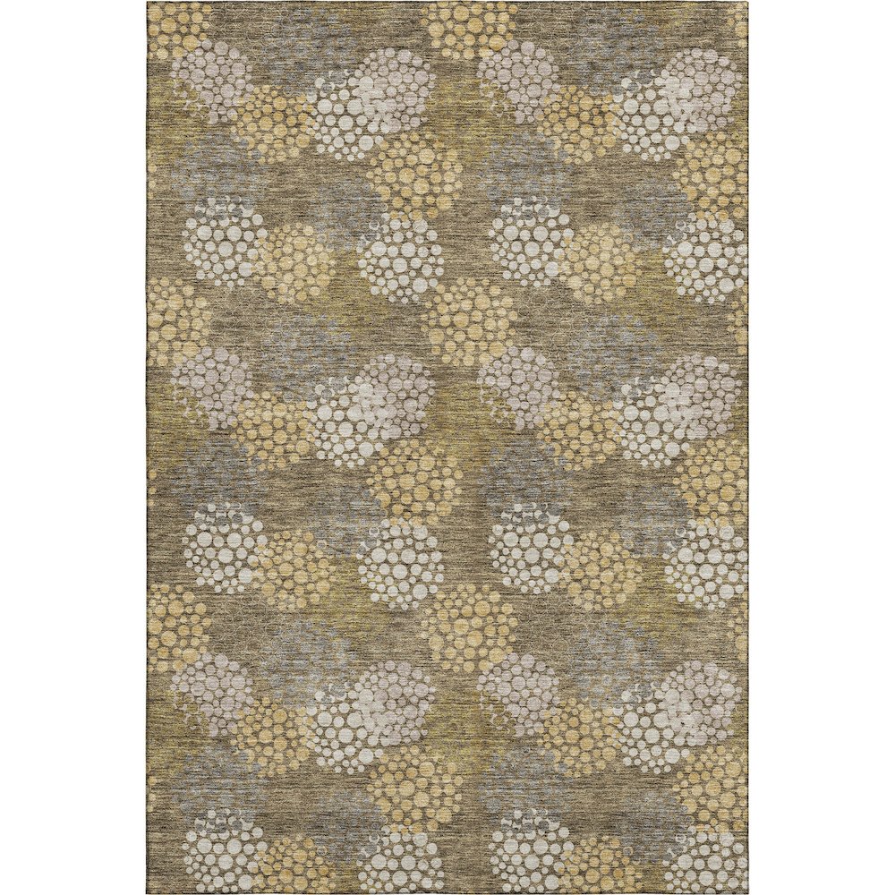 Premium Machine Washable Mayfield AMF908 Brown 9' x 12' Rug