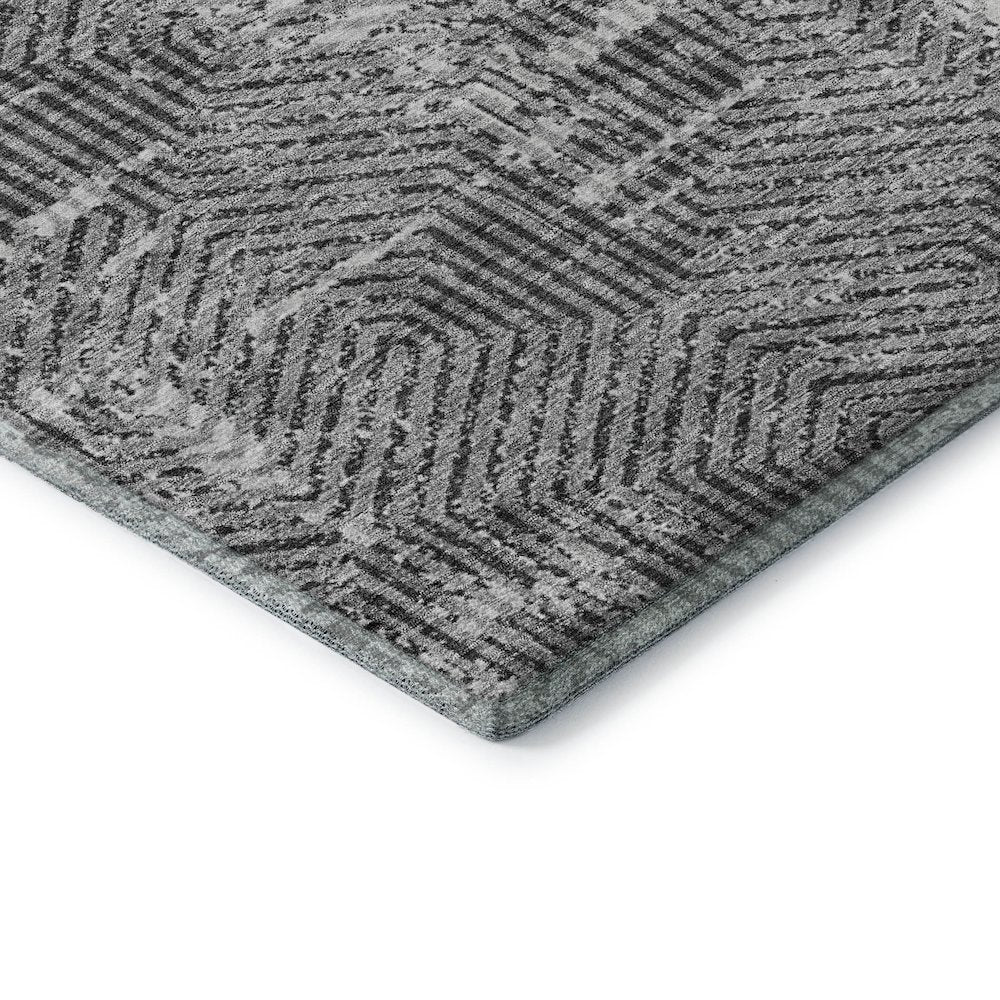 Premium Machine Washable Mayfield AMF912 Gray 5' x 7'6" Rug