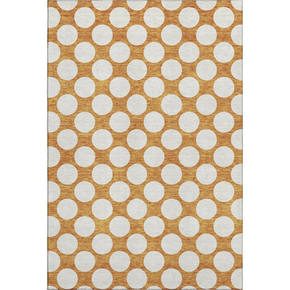 Premium Machine Washable Mayfield AMF921 Orange 9' x 12' Rug