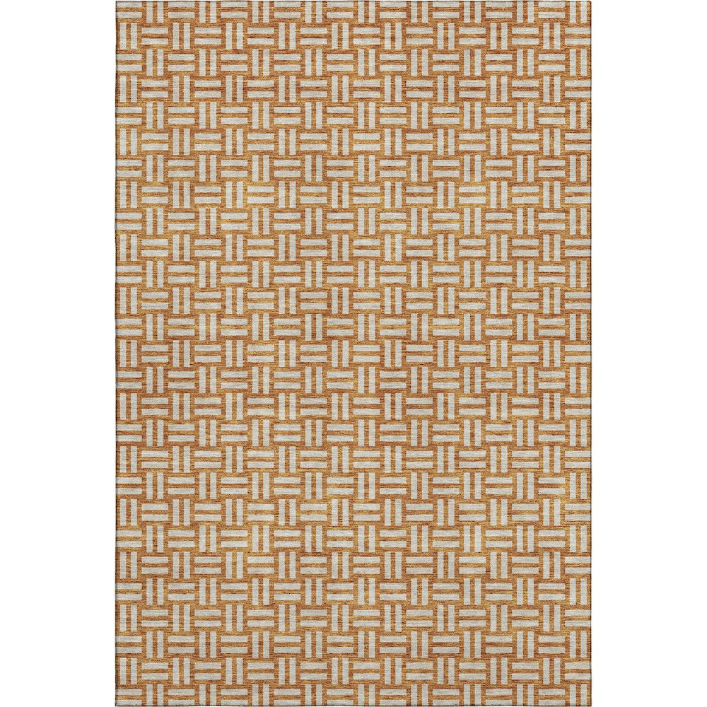 Premium Machine Washable Mayfield AMF925 Terracotta 9' x 12' Rug