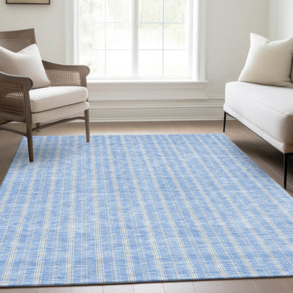 Premium Machine Washable Mayfield AMF929 Sky 9' x 12' Rug