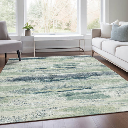 Premium Machine Washable Mayfield AMF942 Mint 9' x 12' Rug