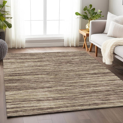 Premium Machine Washable Mayfield AMF951 Brown 9' x 12' Rug