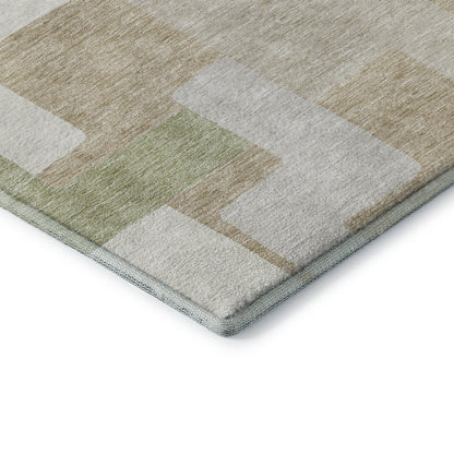 Premium Machine Washable Mayfield AMF955 Beige 5' x 7'6" Rug