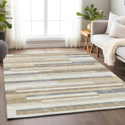 Premium Machine Washable Mayfield AMF956 Ivory 9' x 12' Rug