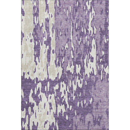 Premium Machine Washable Mayfield AMF957 Purple 9' x 12' Rug