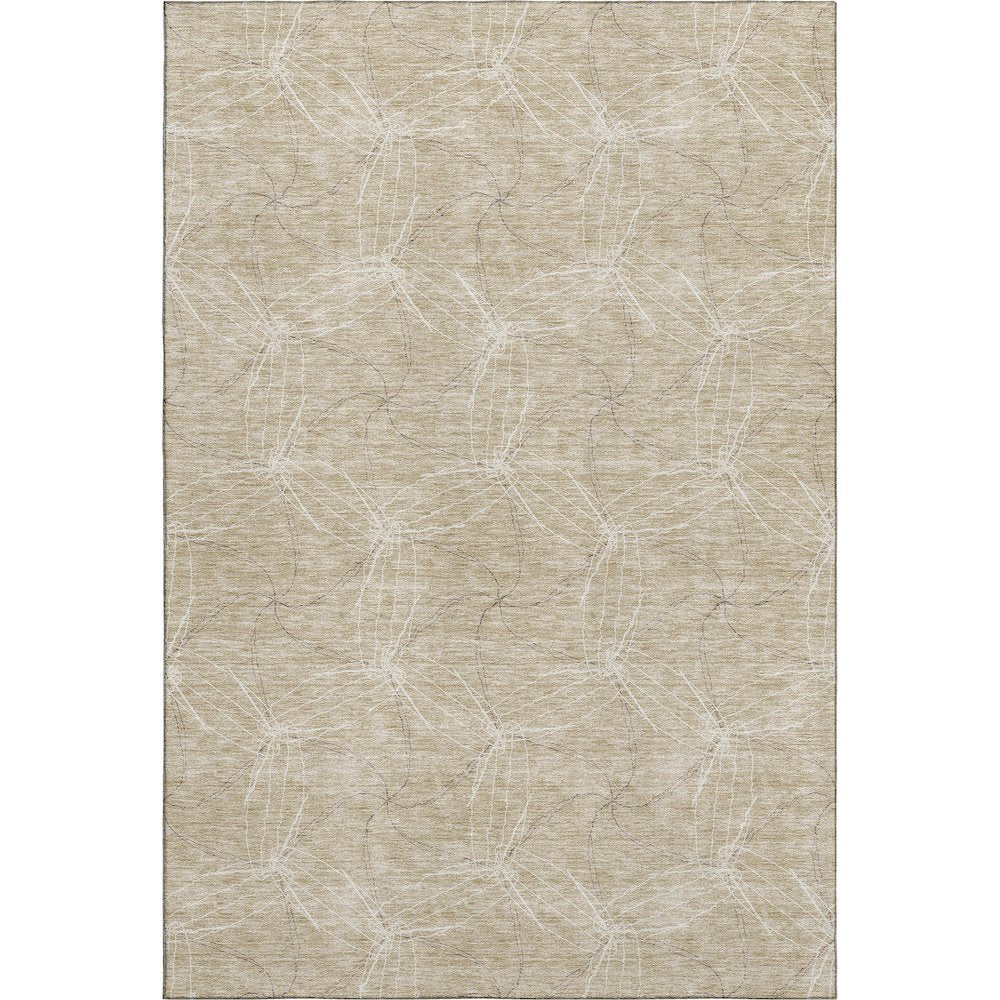 Premium Machine Washable Mayfield AMF968 Beige 9' x 12' Rug