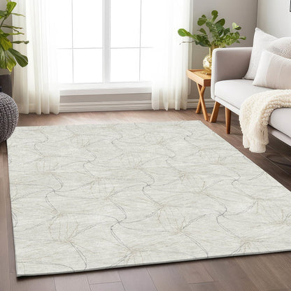 Premium Machine Washable Mayfield AMF968 Ivory 9' x 12' Rug