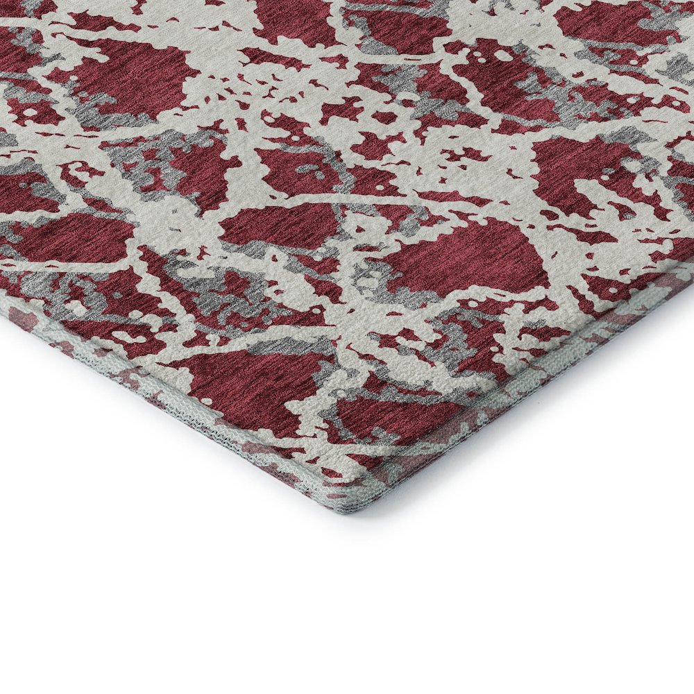 Premium Machine Washable Mayfield AMF969 Burgundy 5' x 7'6" Rug