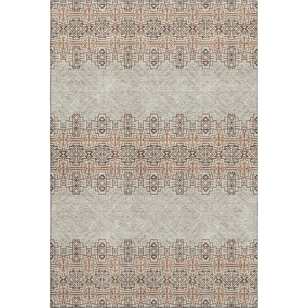 Premium Machine Washable Mayfield AMF970 Brown 9' x 12' Rug