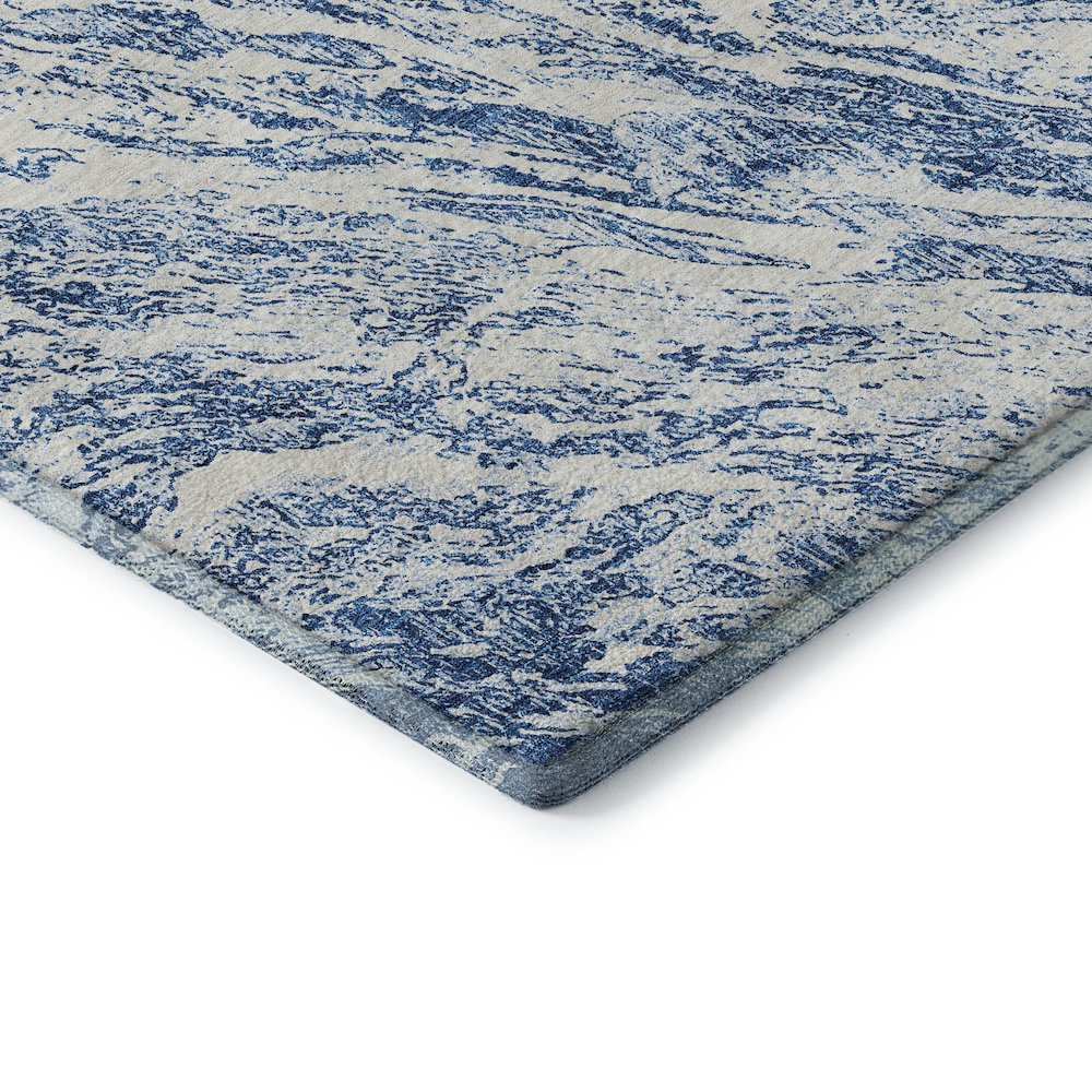 Premium Machine Washable Mayfield AMF971 Navy 5' x 7'6" Rug